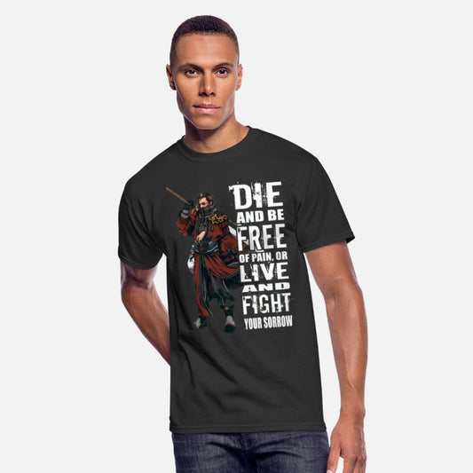 Final Fantasy - Die and be free of pain t-shirt