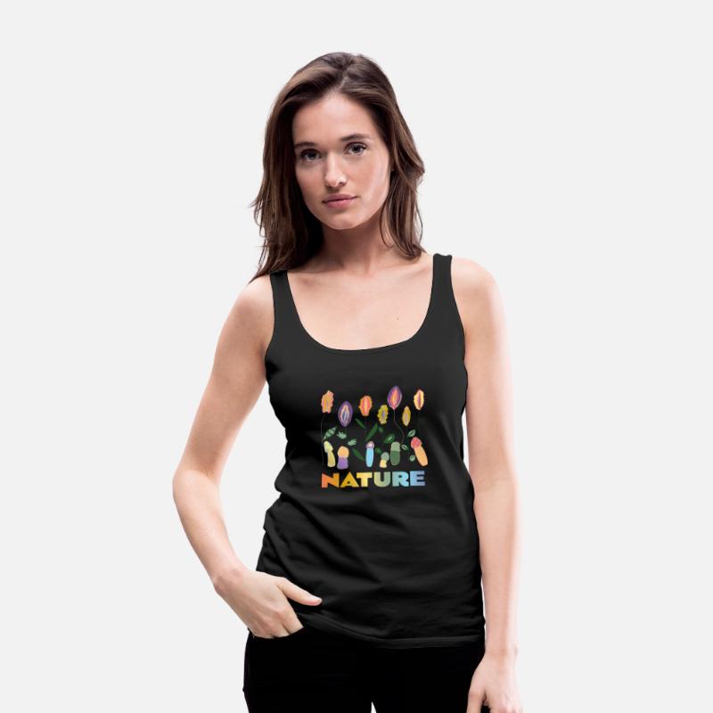 Flower Meadow with Mushrooms. Body Positivity.