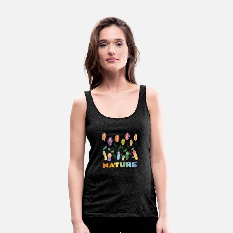 Flower Meadow with Mushrooms. Body Positivity.