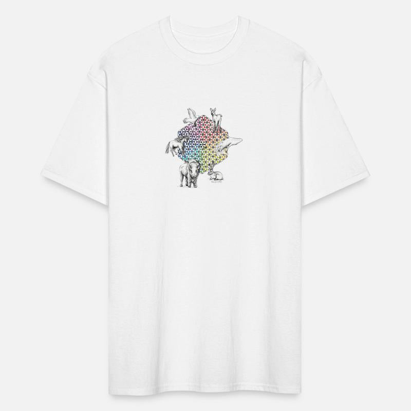 Flower Of Life White Totem Animals