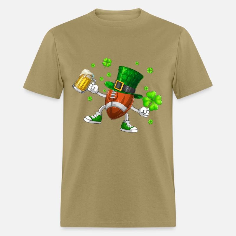 Football Drinking Beer St Patrick's Day