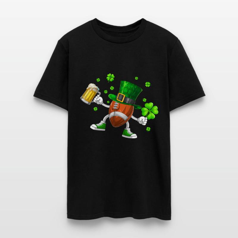 Football Drinking Beer St Patrick's Day