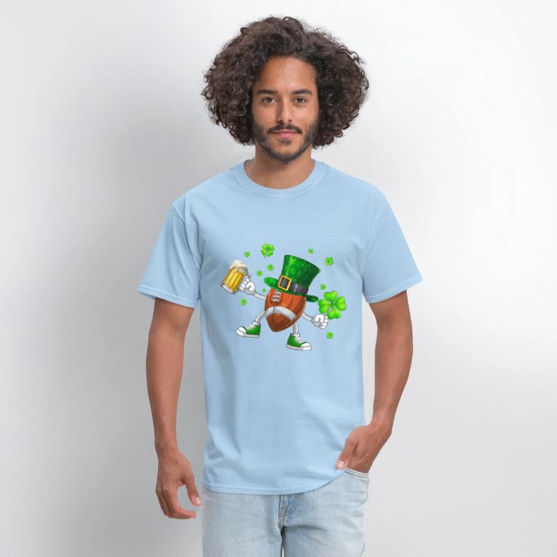 Football Drinking Beer St Patrick's Day