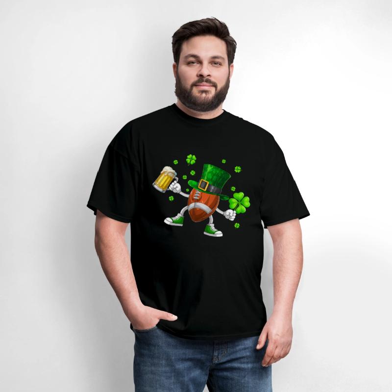 Football Drinking Beer St Patrick's Day