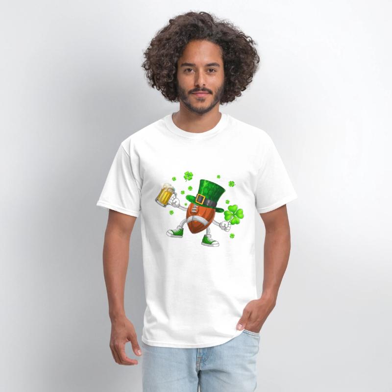 Football Drinking Beer St Patrick's Day