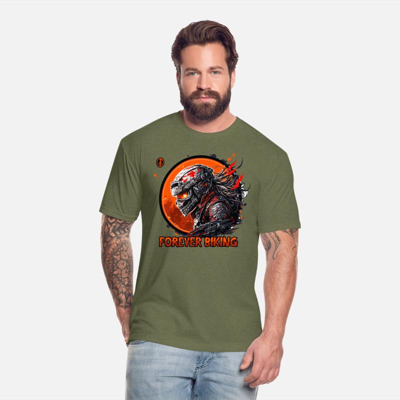 Forever Biking: Skull Emblem Motorcycling