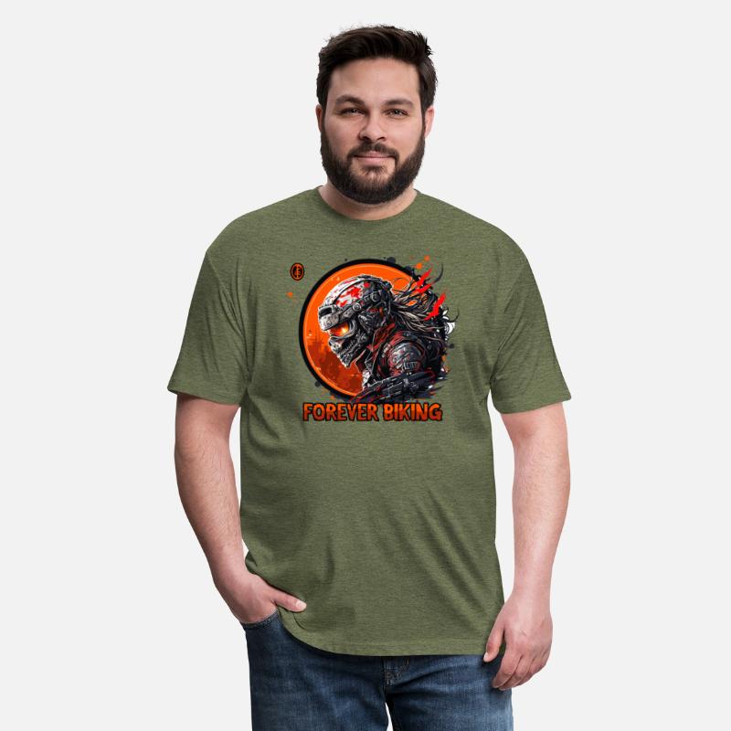 Forever Biking: Skull Emblem Motorcycling