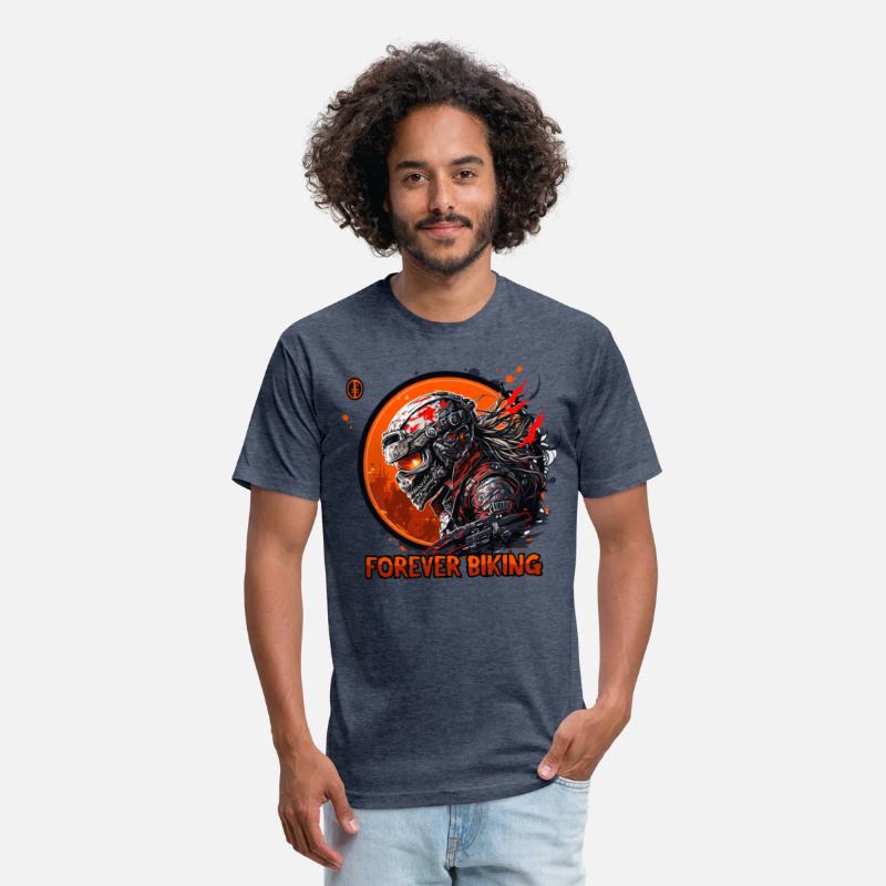 Forever Biking: Skull Emblem Motorcycling