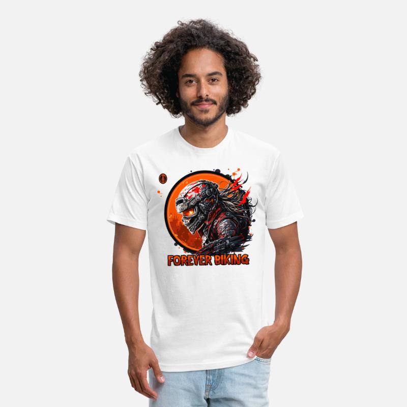 Forever Biking: Skull Emblem Motorcycling