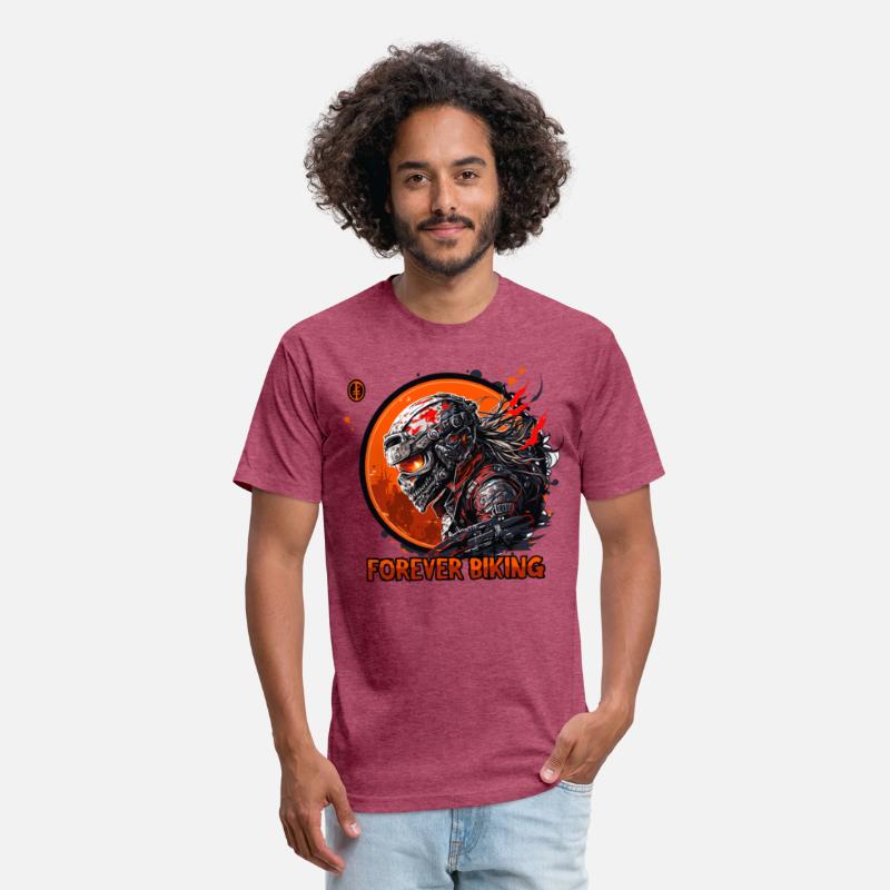 Forever Biking: Skull Emblem Motorcycling