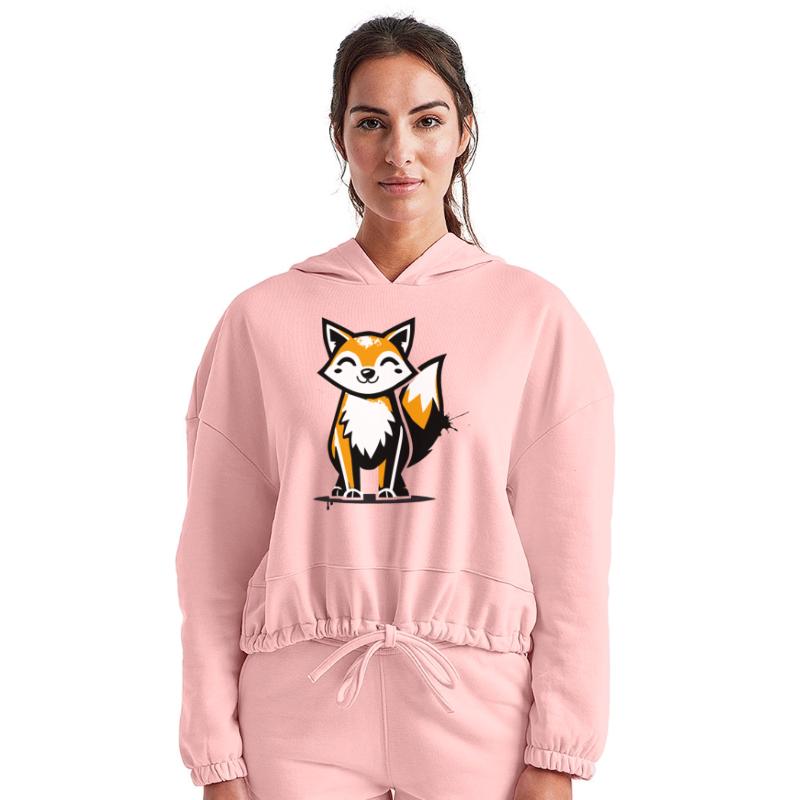 fox in stencil graffiti design