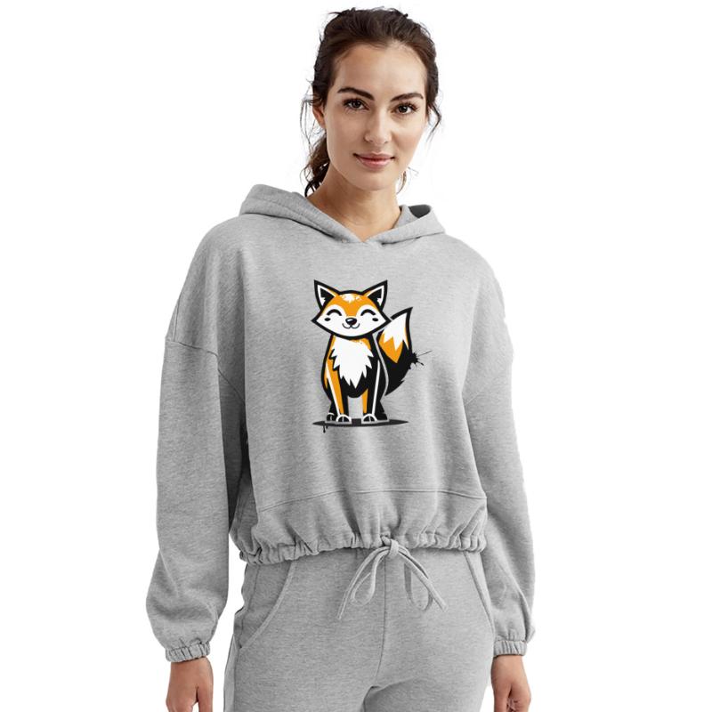 fox in stencil graffiti design