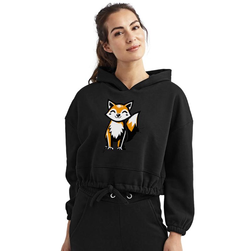 fox in stencil graffiti design