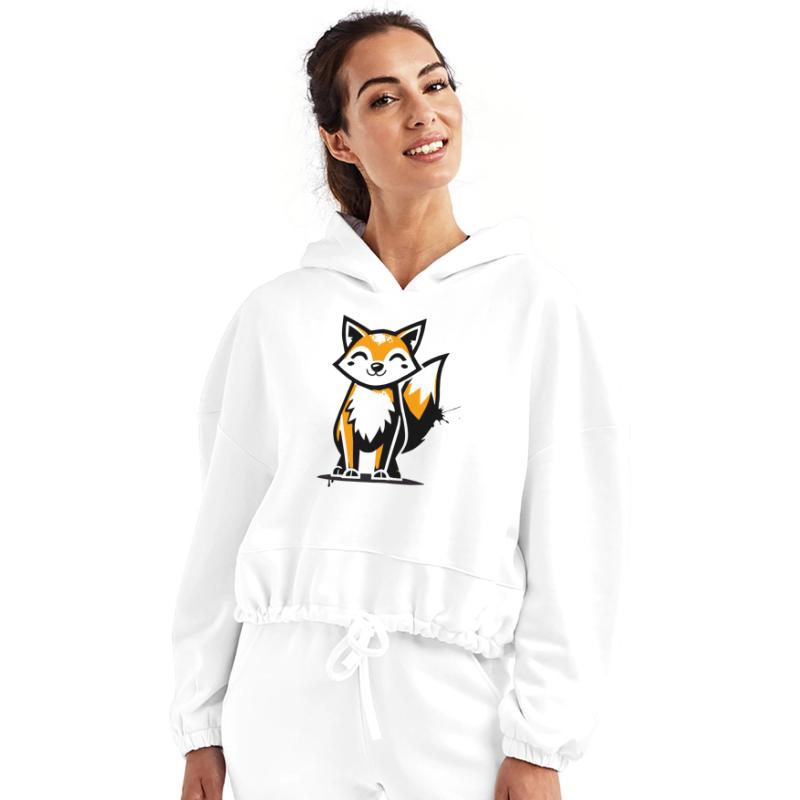 fox in stencil graffiti design