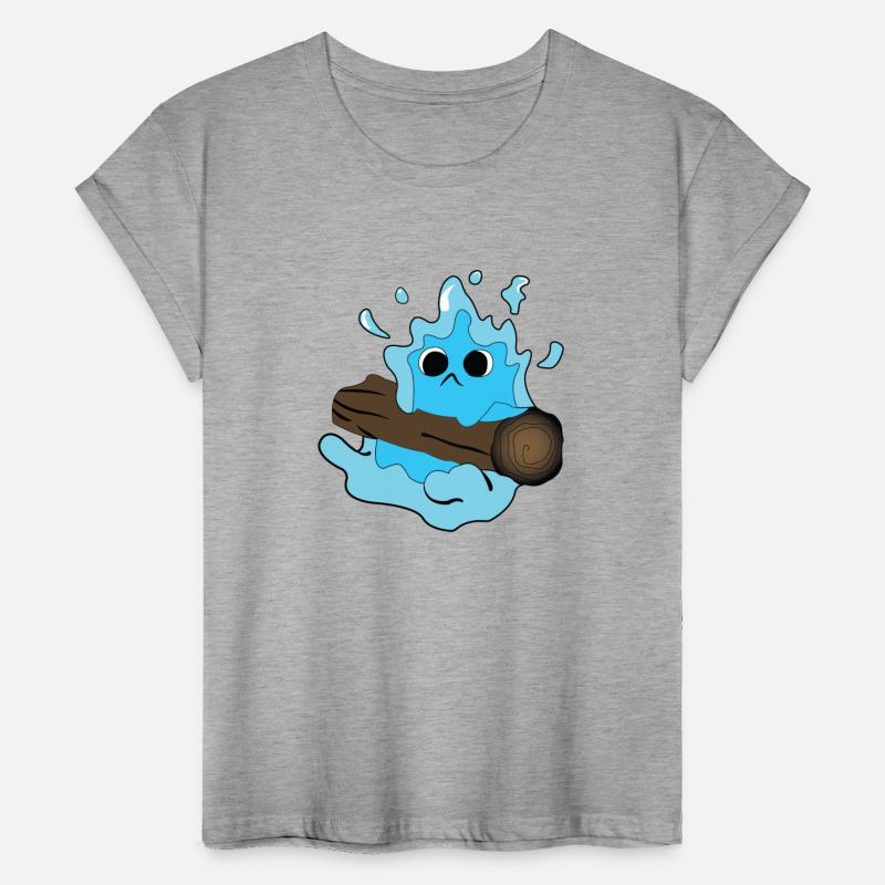 Friendly Water Bubble Holding a Log