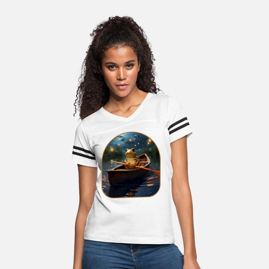 Frog Rowboat Starry Night Sky Cottagecore