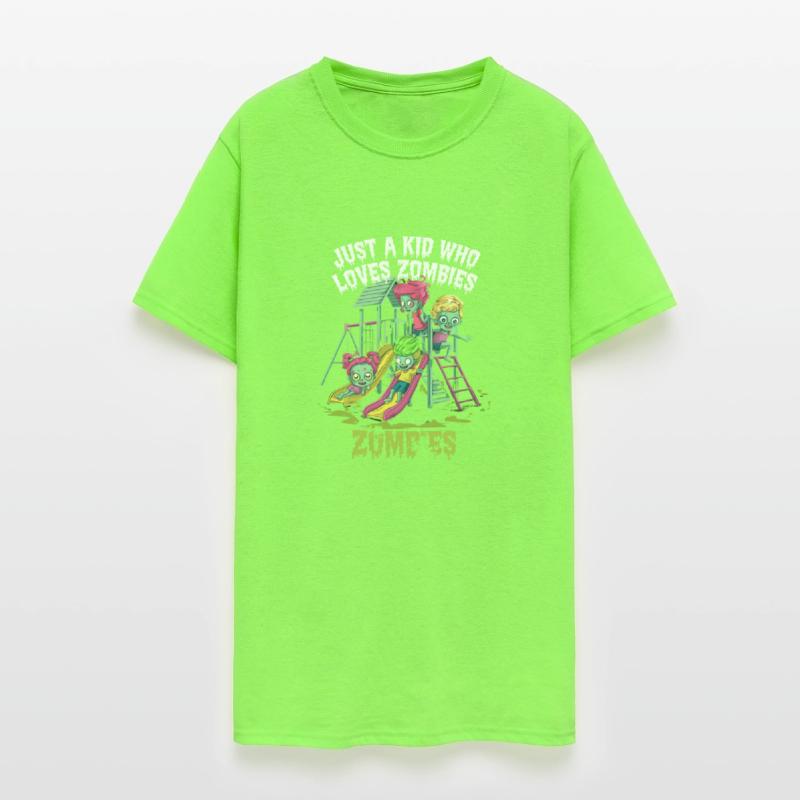 Fun Zombie Kids on Playground - Creepy Cute Design