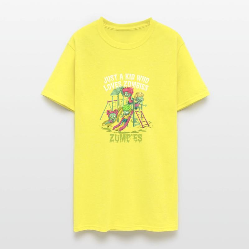 Fun Zombie Kids on Playground - Creepy Cute Design