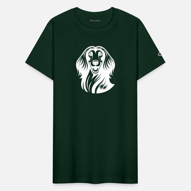 Funny Dogs Afghan Greyhound Portrait