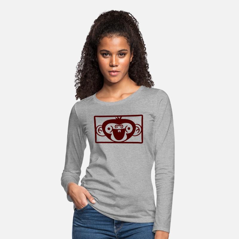 Funny Happy Monkey Head Laughing Face Rectangle