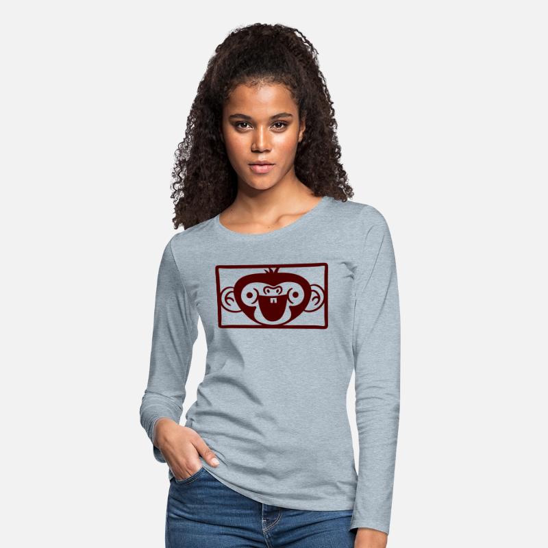 Funny Happy Monkey Head Laughing Face Rectangle