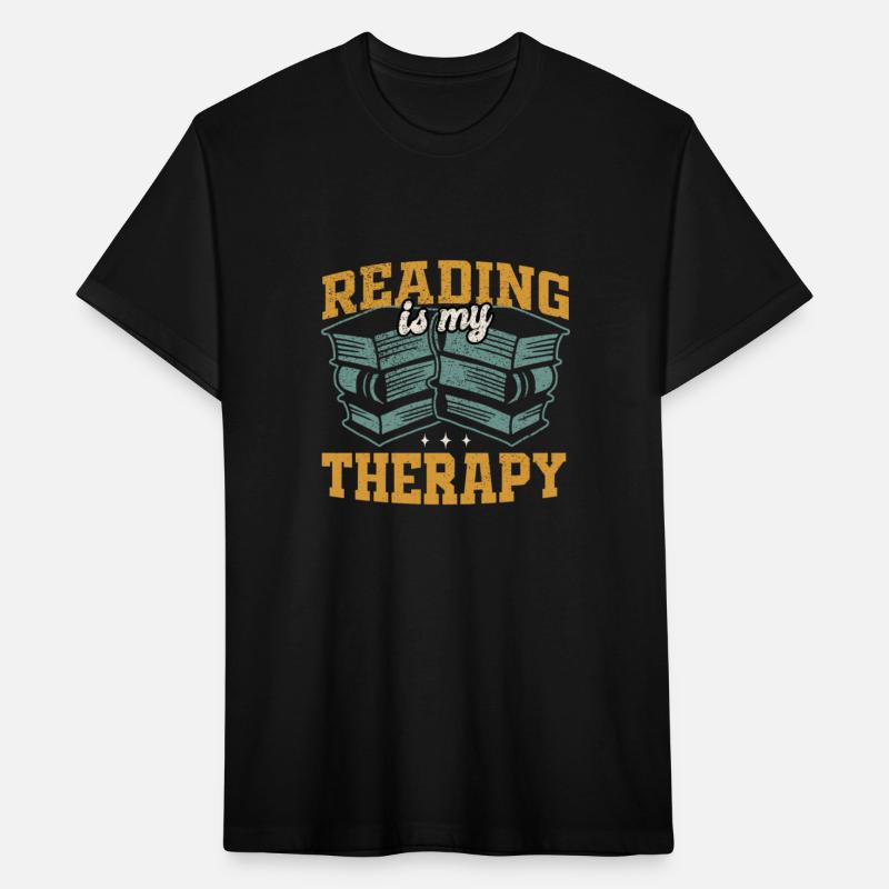 Funny Reader Tee - Reading Is My Therapy