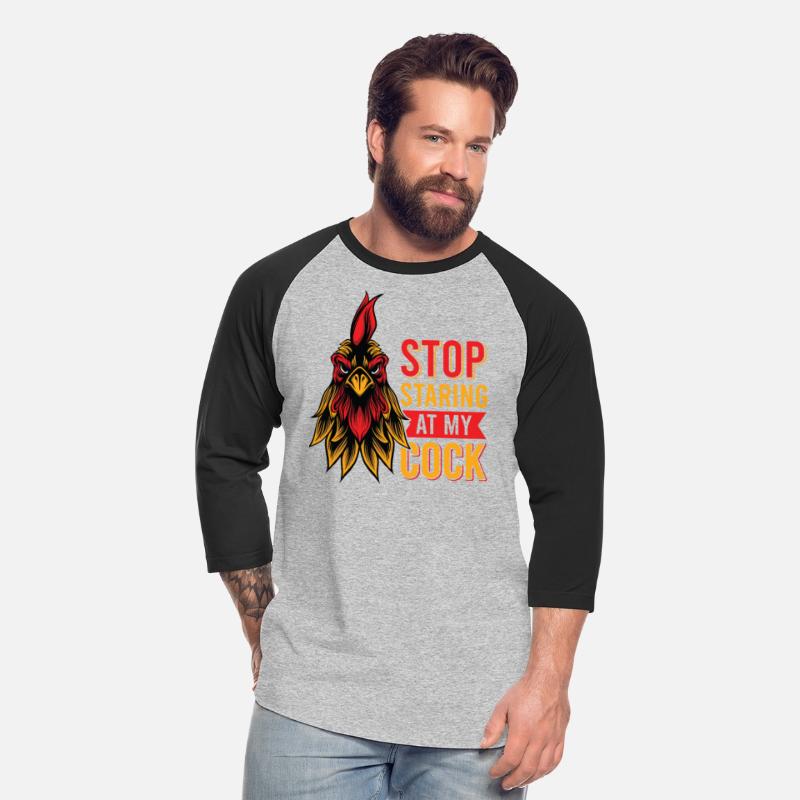 Funny Rooster Stop Staring at My Cock - Nerd Humor