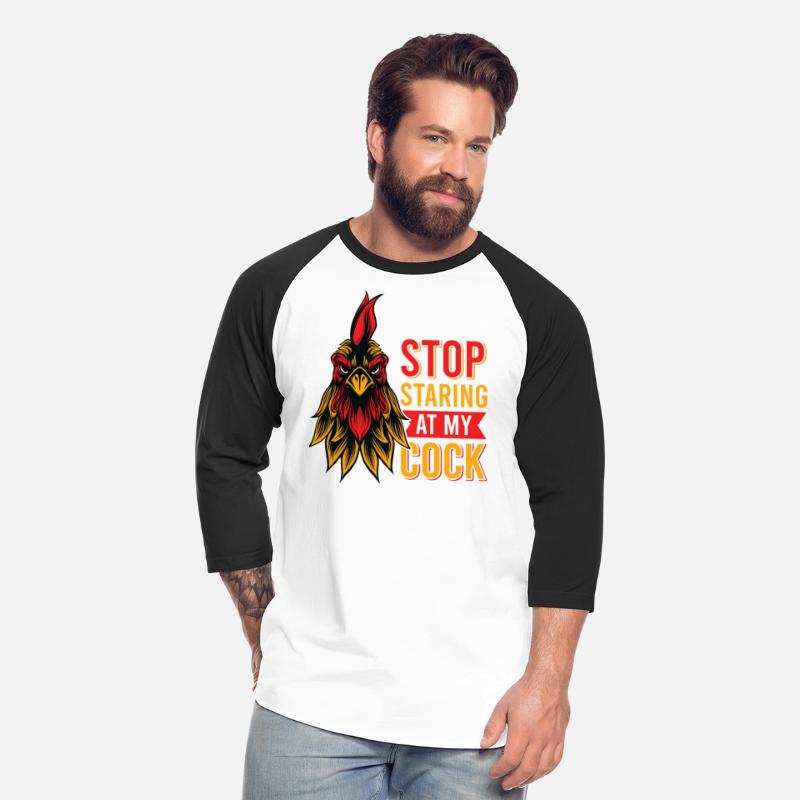 Funny Rooster Stop Staring at My Cock - Nerd Humor