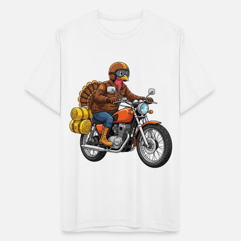 Funny Thanksgiving Turkey Riding Motorcycle Biker