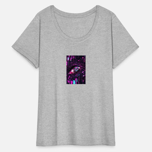 Futuristic cyber eye closeup