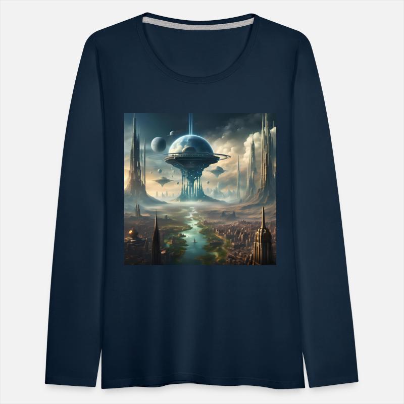 Futuristic Sci-Fi City Tower Design Alien Planet