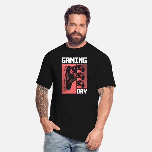 Gaming day nerd gamer playing video game