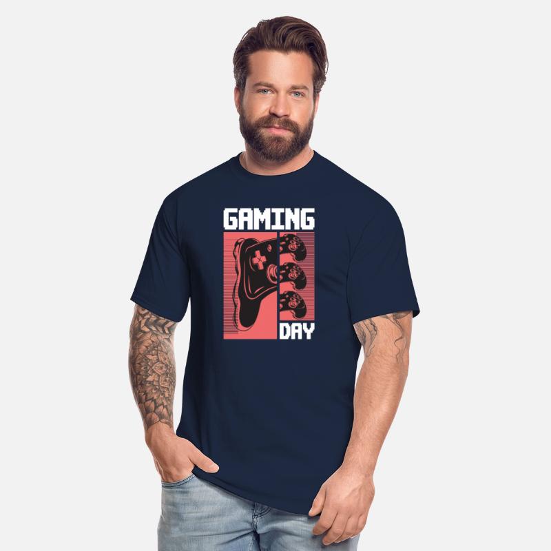 Gaming day nerd gamer playing video game