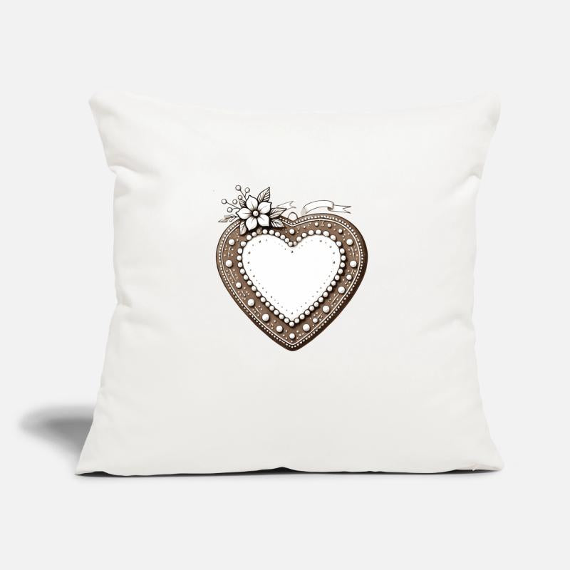 Gingerbread heart frame Tradition and love united