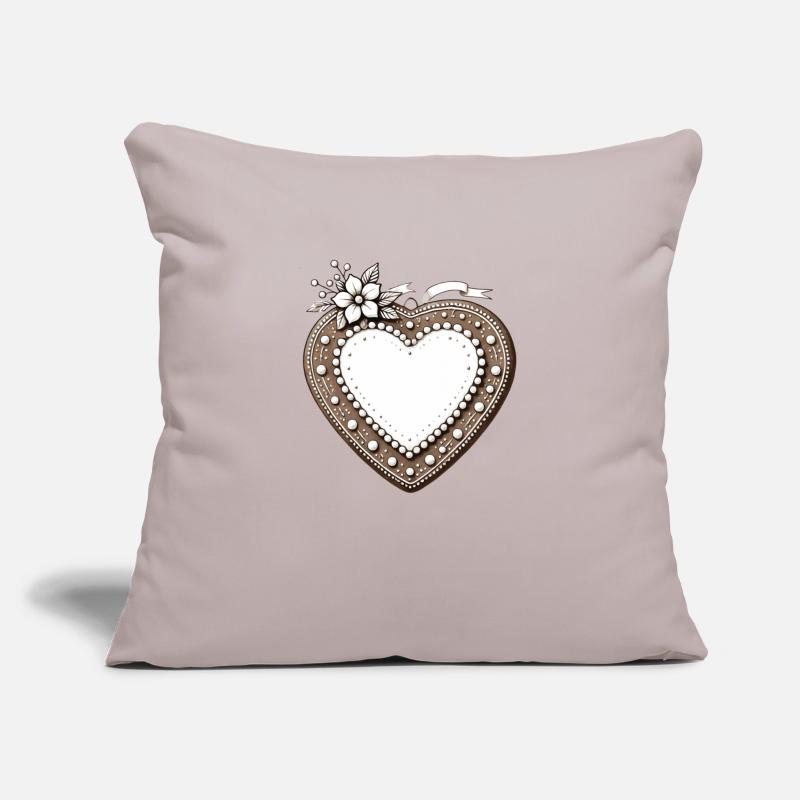 Gingerbread heart frame Tradition and love united