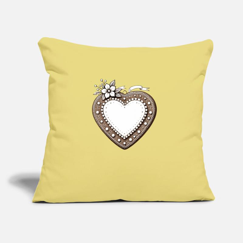 Gingerbread heart frame Tradition and love united