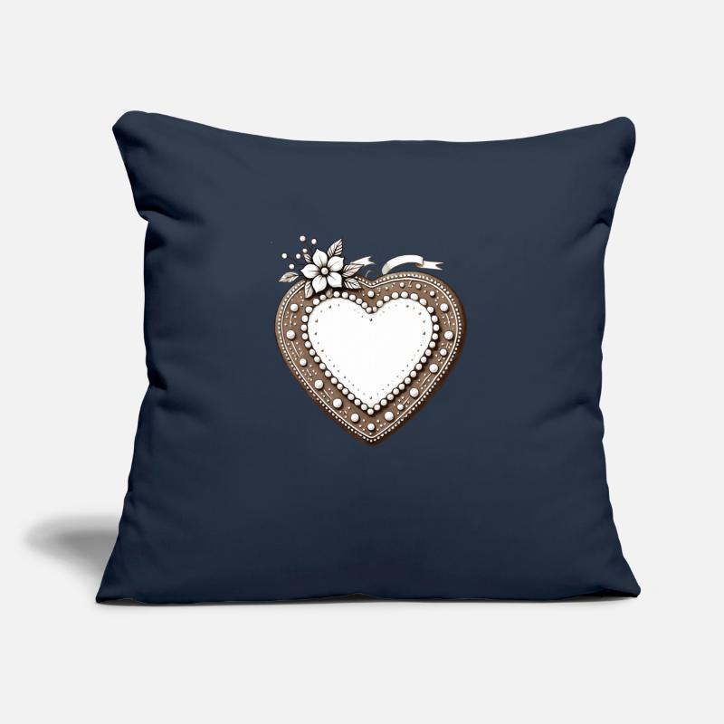 Gingerbread heart frame Tradition and love united