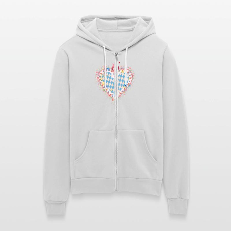 Gingerbread heart shape blue white Bavarian style