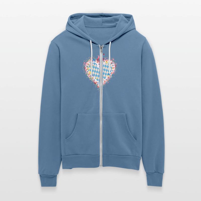 Gingerbread heart shape blue white Bavarian style