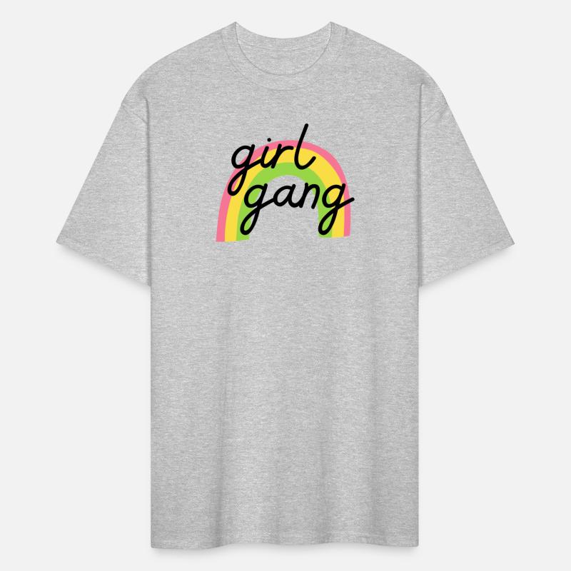 Girl Gang Rainbow Trendy Tee Mom of Girls Shirt