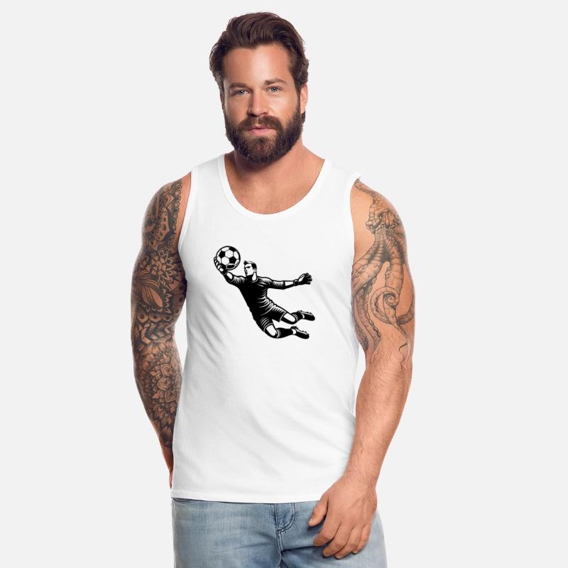 Goalkeeper Saves Spectacular Shot In Soccer