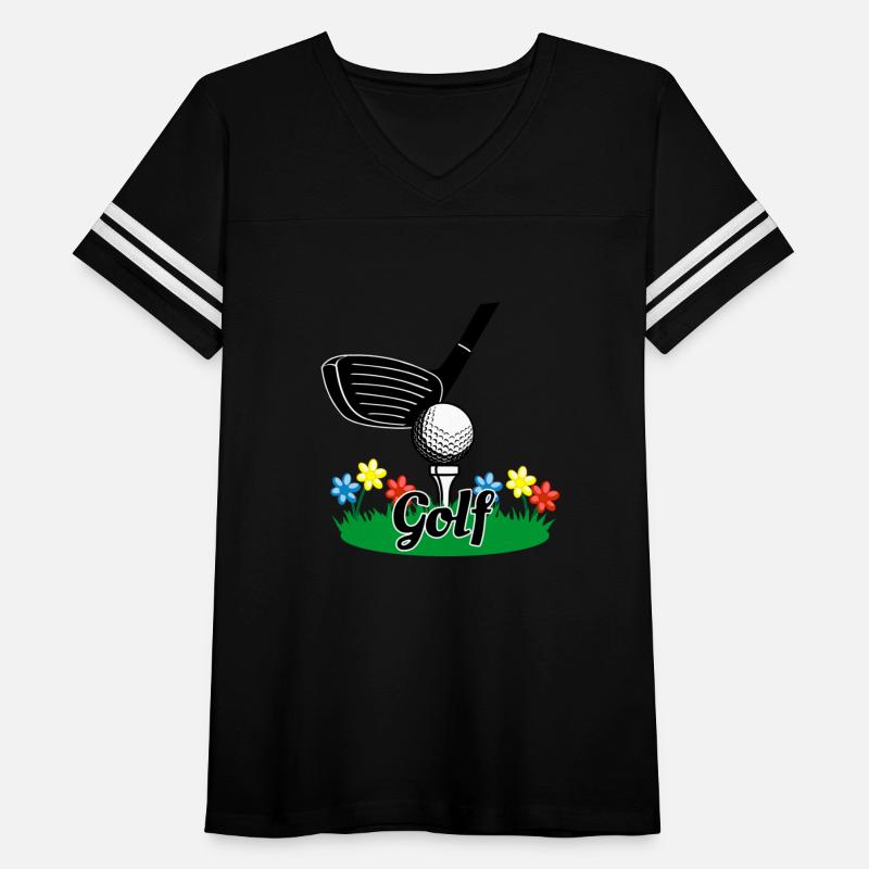 Golf stick and ball on lawn