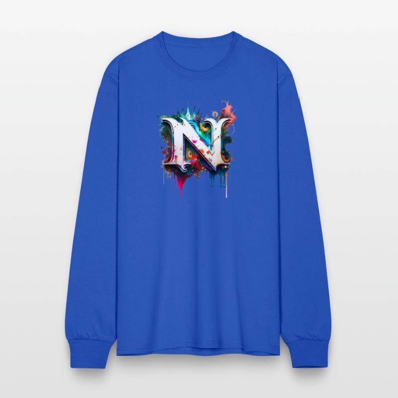 Graffiti Initial Letter "N" with 👑