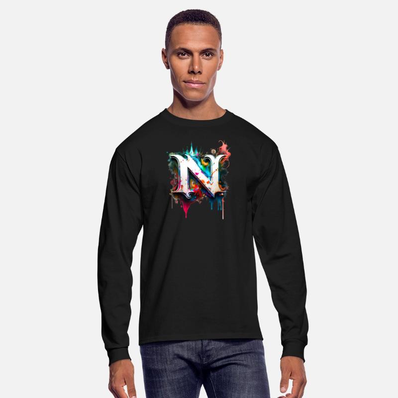 Graffiti Initial Letter "N" with 👑