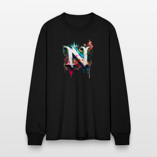 Graffiti Initial Letter "N" with 👑
