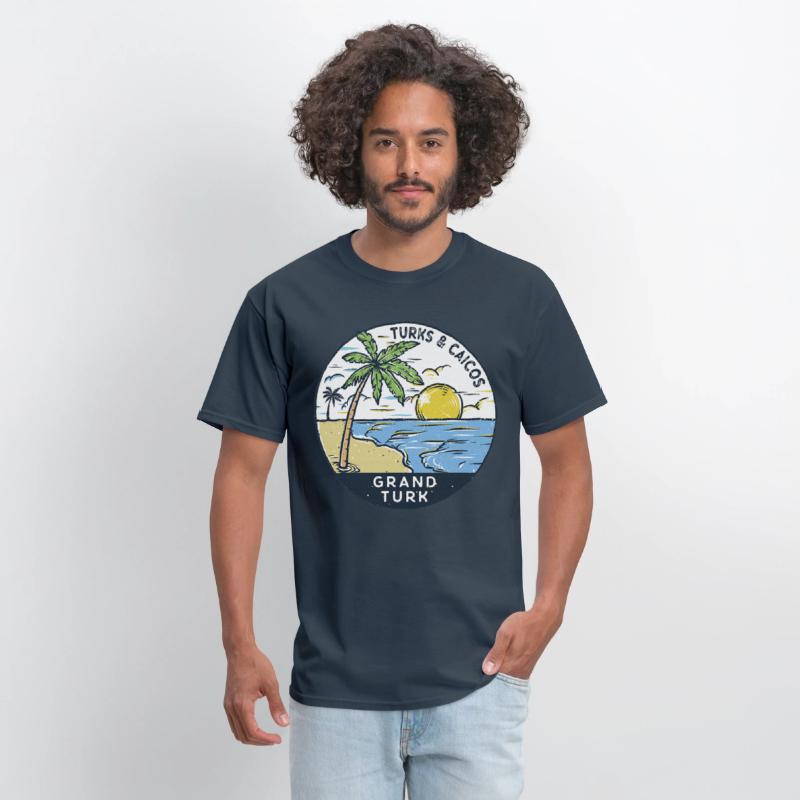 Grand Turk Turks and Caicos Illustrated Ocean
