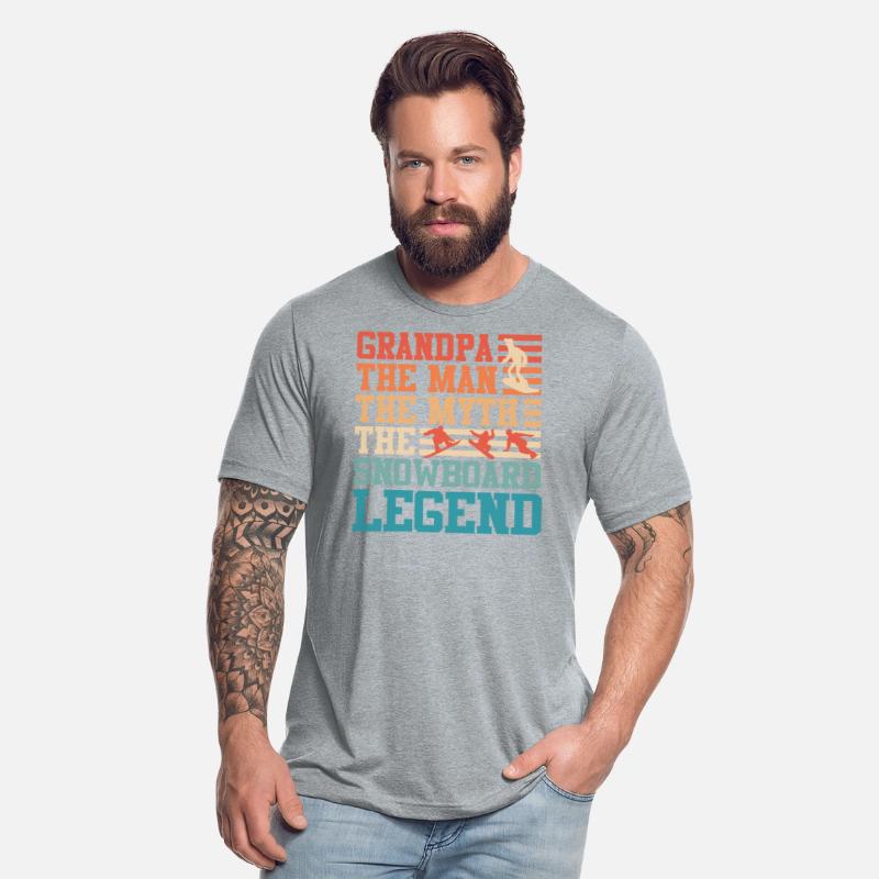 Grandpa Dad Snow Boarder Legend Snowboard