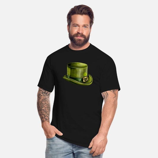 Green Leprechauns Hat Cylinder Shamrock On St