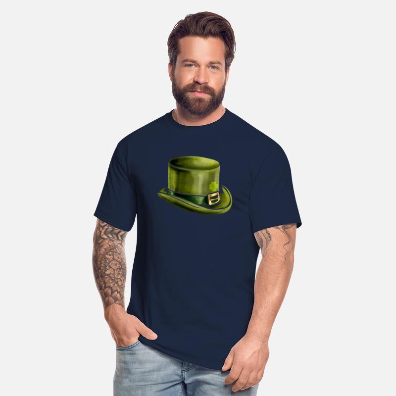 Green Leprechauns Hat Cylinder Shamrock On St