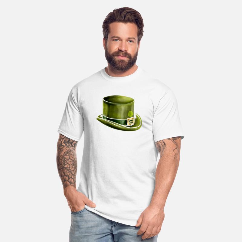 Green Leprechauns Hat Cylinder Shamrock On St